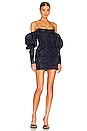 view 1 of 3 Puff Sleeve Dress in Navy