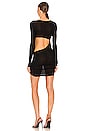 view 3 of 3 Dress with Cut Outs & Twist Detail in Black