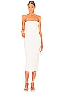 view 1 of 3 Strapless Midi Dress with Pockets in White