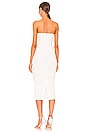 view 3 of 3 Strapless Midi Dress with Pockets in White