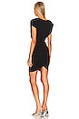 view 3 of 3 Plunging V-Neck Dress with Cut Outs in Black