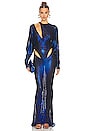 view 1 of 4 Hip Cutout Gown in Royal