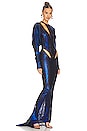 view 2 of 4 Hip Cutout Gown in Royal