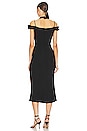 view 3 of 3 Off the Shoulder Halter Dress in Black