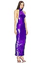 view 2 of 4 Mockneck Column Gown in Grape