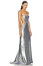 view 2 of 4 Sequin Backless Gown in Silver