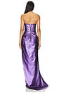 view 3 of 3 Strapless Gown in Grape