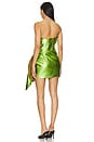 view 3 of 3 Ruched Mini Dress in Lime
