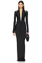 view 1 of 3 Deep Plunge Gown in Black