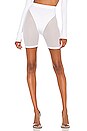 view 1 of 4 X REVOLVE Mesh Biker Short in White & Nude
