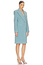 view 3 of 4 Oversized Double Faced Wool Coat in Cielo Blue