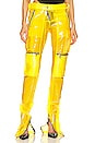 view 2 of 5 Moto Pant in Florescent Yellow