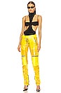 view 5 of 5 Moto Pant in Florescent Yellow