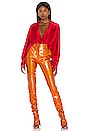 view 4 of 4 Moto Pant in Hot Orange