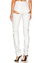 view 4 of 5 PANTALON MOTARD HIP CUT OUT in White