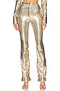 view 1 of 5 Wide Leg Trouser in Gold