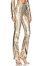 view 2 of 5 Wide Leg Trouser in Gold