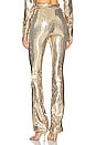 view 3 of 5 Wide Leg Trouser in Gold