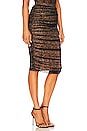 view 2 of 4 Pencil Skirt with Ruching in Black