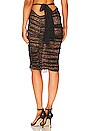 view 3 of 4 Pencil Skirt with Ruching in Black