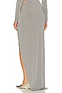 view 3 of 4 Maxi Skirt With Drape Detail in Stone
