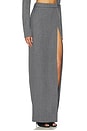 view 2 of 6 Maxi Skirt With Slit in Grey