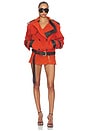 view 5 of 6 FALDA BELTED MINI in Burnt Orange
