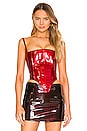 view 1 of 4 Corset Bustier in Crimson