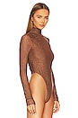 view 3 of 6 Long Sleeve Bodysuit in Cognac