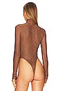 view 4 of 6 Long Sleeve Bodysuit in Cognac