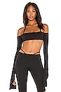 view 1 of 4 X REVOLVE Off The Shoulder Crop Top in Black