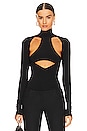view 1 of 4 Turtleneck with Cutout Detail in Black