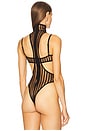 view 4 of 5 Cutout Mock Neck One Piece in Black