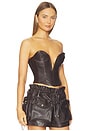 view 2 of 4 Sweetheart Neckline Bustier in Chocolate