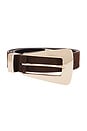 view 3 of 3 x REVOLVE Buckle Belt in Brown & Gold