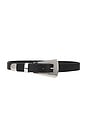 view 1 of 3 Brooklyn Belt in Black & Silver
