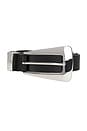 view 3 of 3 Brooklyn Belt in Black & Silver