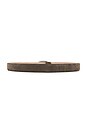 view 2 of 3 Suede Leather Belt in Steel Grey