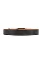 view 2 of 3 CEINTURE METAL BUCKLE LEATHER in Brown