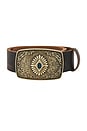view 3 of 3 CEINTURE METAL BUCKLE LEATHER in Brown