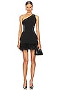 view 1 of 3 Tafia One Shoulder Mini Dress in Black