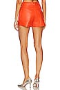 view 3 of 4 Anika Leather Shorts in Spicy Orange