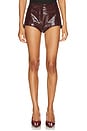 view 1 of 4 x REVOLVE Annaise Hot Short in Patent Burgundy