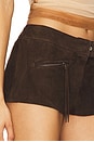 view 6 of 6 x REVOLVE Winona Suede Short in Dark Brown