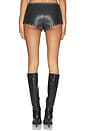 view 4 of 6 x REVOLVE Teegan Faux Leather Low Waist Hot Short in Black