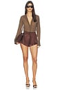 view 5 of 6 Melina Short in Brown