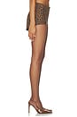 view 4 of 6 Annaise Short in Dark Mocha Leo