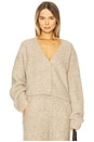 view 1 of 4 Minnie Cardigan in Heather Beige