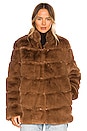 view 2 of 5 Maren Faux Fur Jacket in Mink Brown