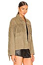view 2 of 4 Madeline Fringe Jacket in Tate Olive